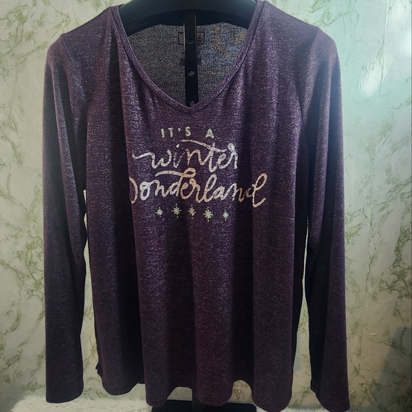 SONOMA Long Sleeve Top - Its a Winter Wonderland - Picture 1 of 9